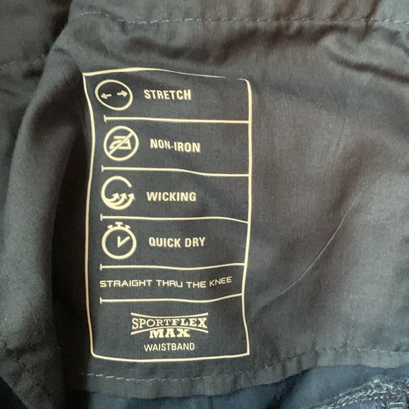 Izod 34 waist navy sportsflex stretch waistband moisture wicking pants NWT - Picture 4 of 7